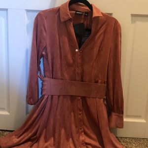 Long sleeve mini dress